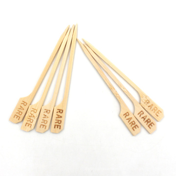 Wholesale 9cm 12cm 15cm Paddle Rotating BBQ Skewer Bamboo Gun Skewer With Customize Logo